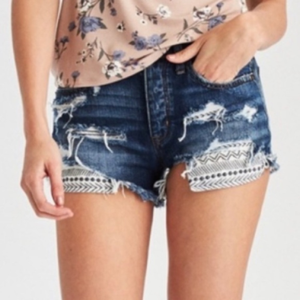 American Eagle Vintage High Rise Festival Shorts Size 4